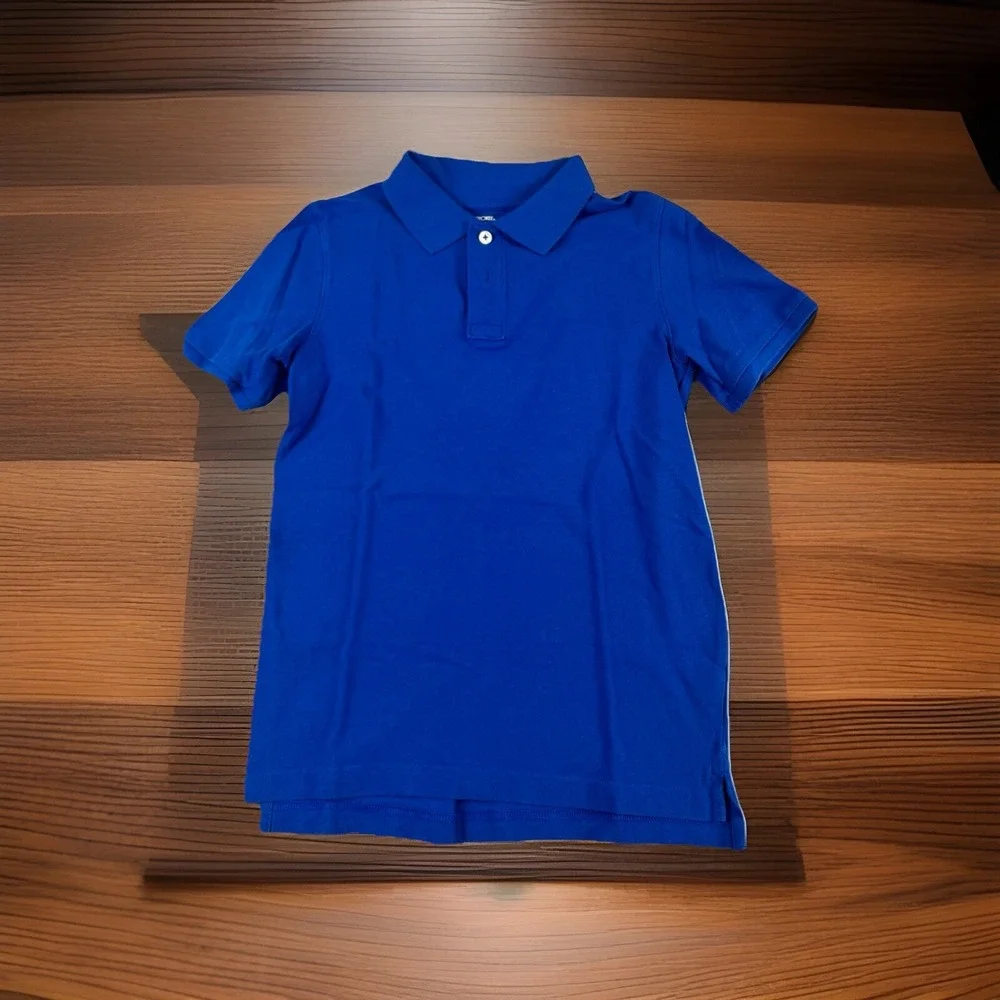 CHEROKEE Ultime Polo Size Large (12-14) Lot of 2. Blue Navy & Bright‎ Blue.